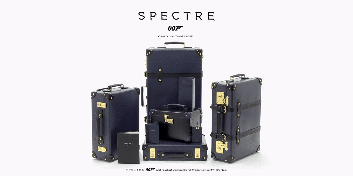 007 Spectre Luggage Collaboration - Globe-Trotter Staging