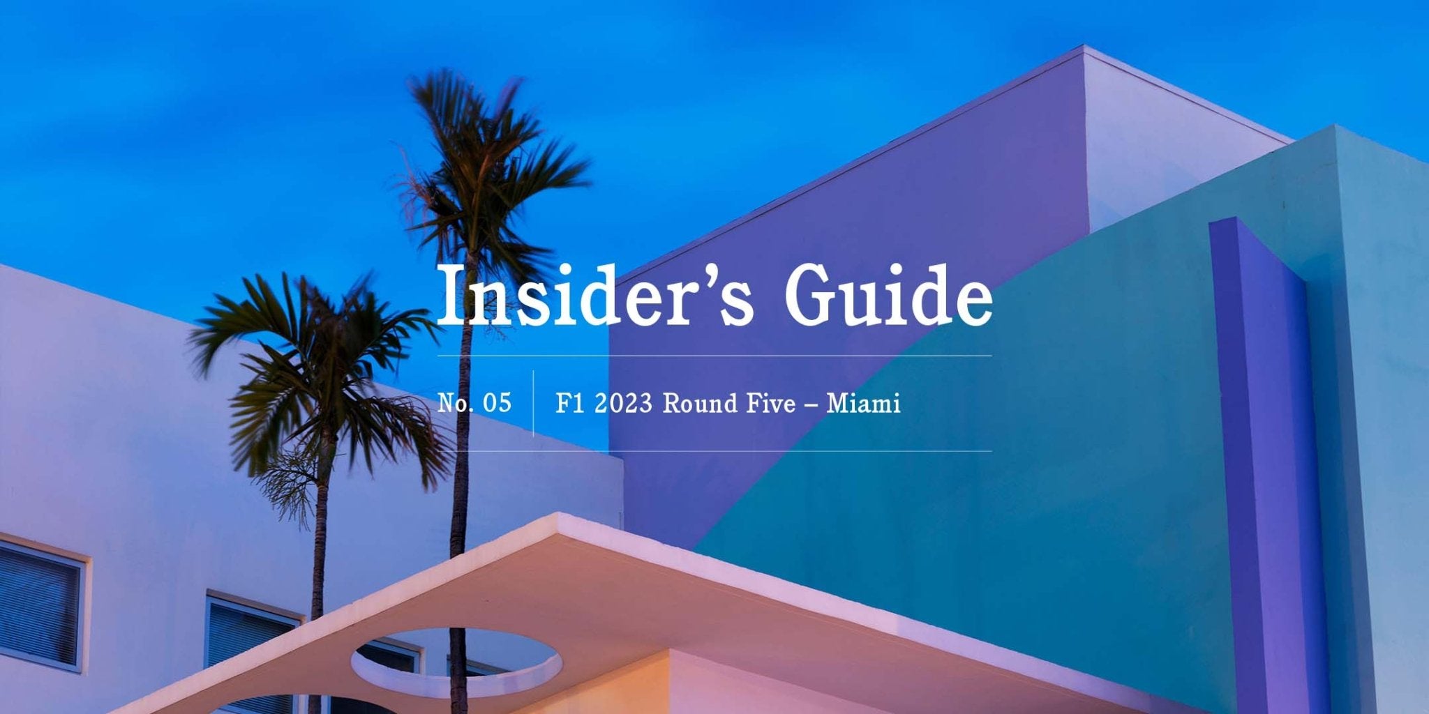 F1 2023 Insider's Guide No. 05 – Miami - Globe-Trotter Staging