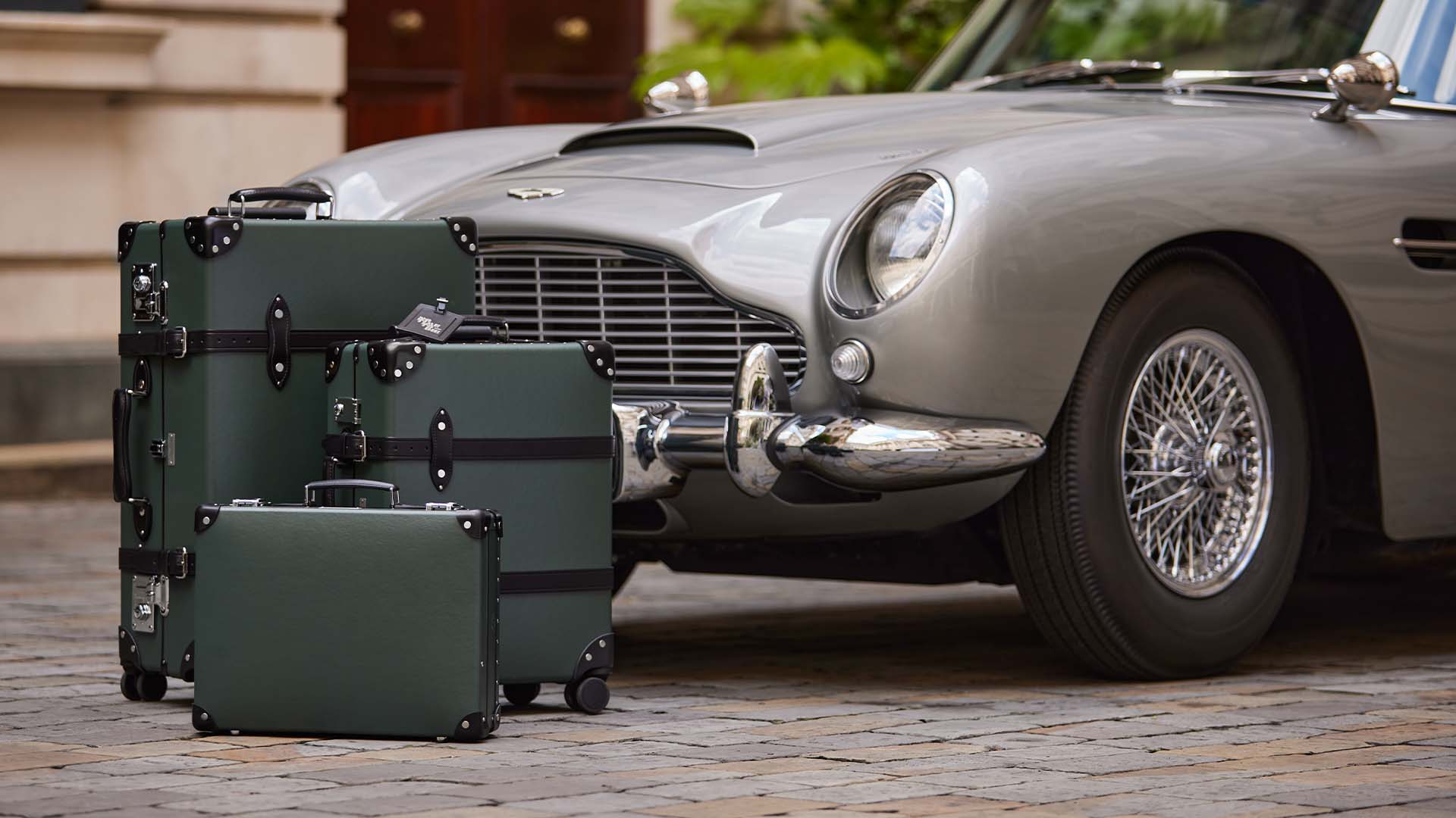 NO TIME TO DIE: The Official Luggage of James Bond - Globe-Trotter Staging