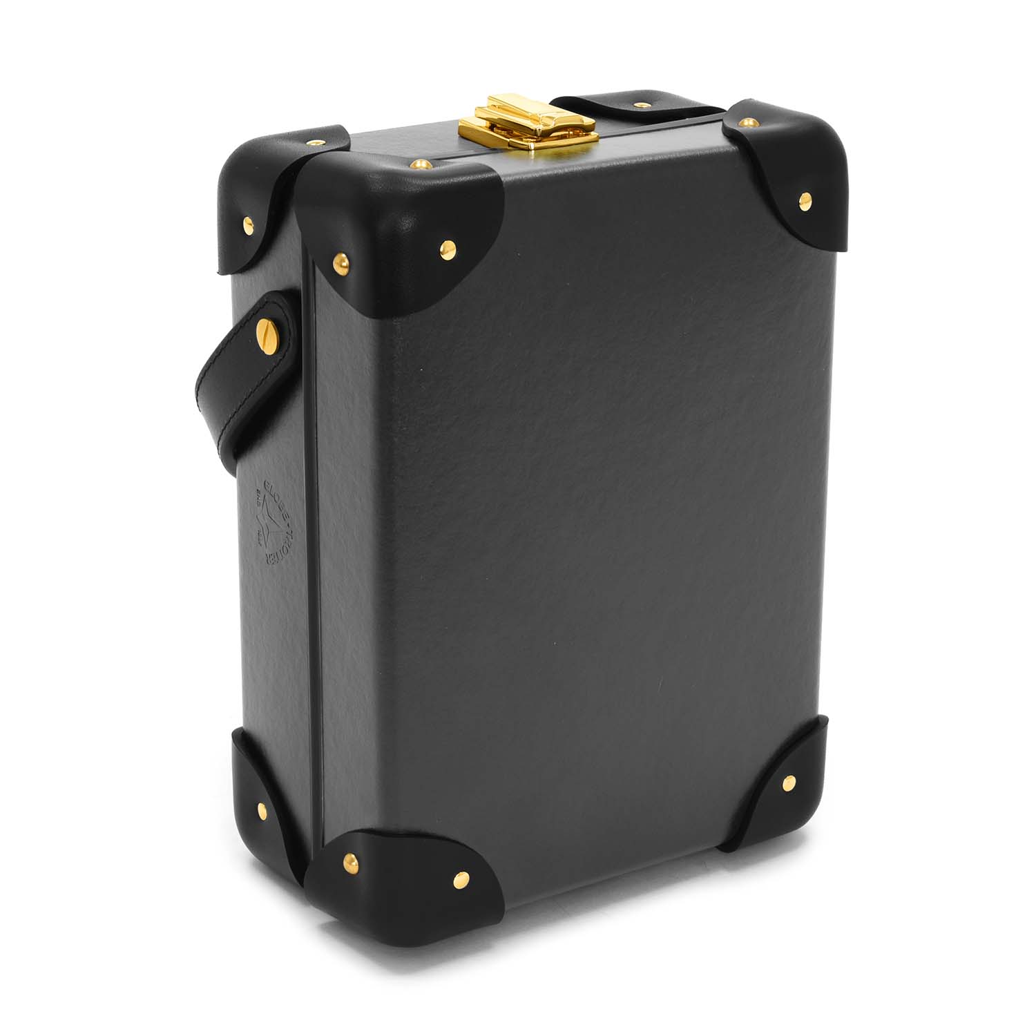 Centenary · 3-Slot Watch Case | Charcoal/Black/Gold - Globe-Trotter Staging