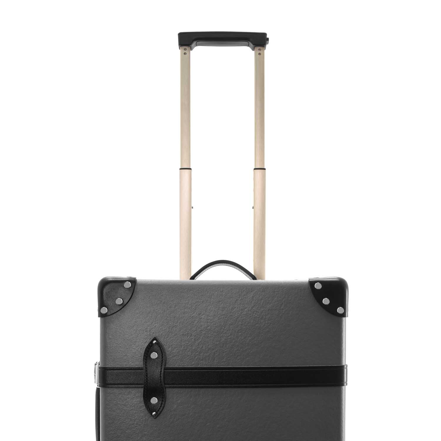 Centenary · Carry-On - 4 Wheels | Charcoal/Black/Chrome - Globe-Trotter Staging