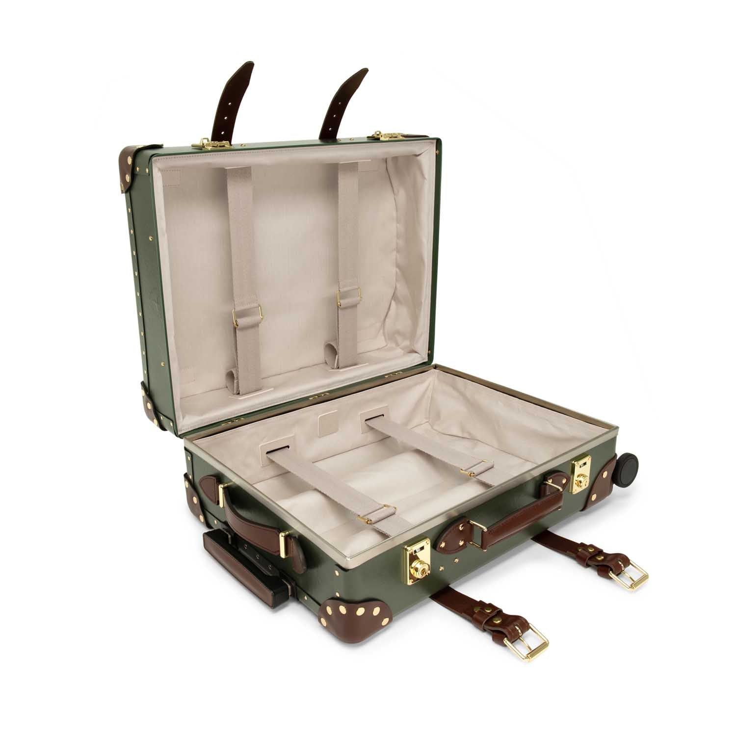 Centenary · Carry-On - 4 Wheels | Green/Brown/Gold - Globe-Trotter Staging