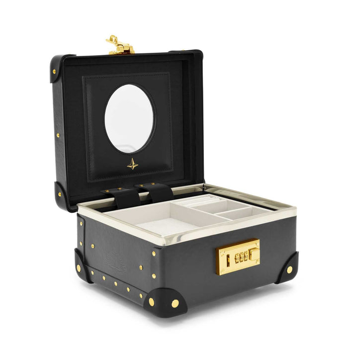 Centenary · Jewellery Case | Charcoal/Black/Gold - Globe-Trotter Staging