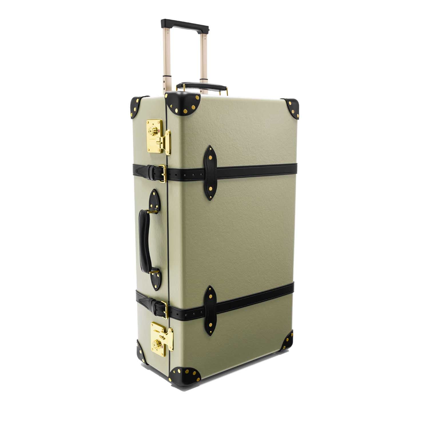 Centenary · Large Check-In - 2 Wheels | Olive/Black/Gold - Globe-Trotter Staging