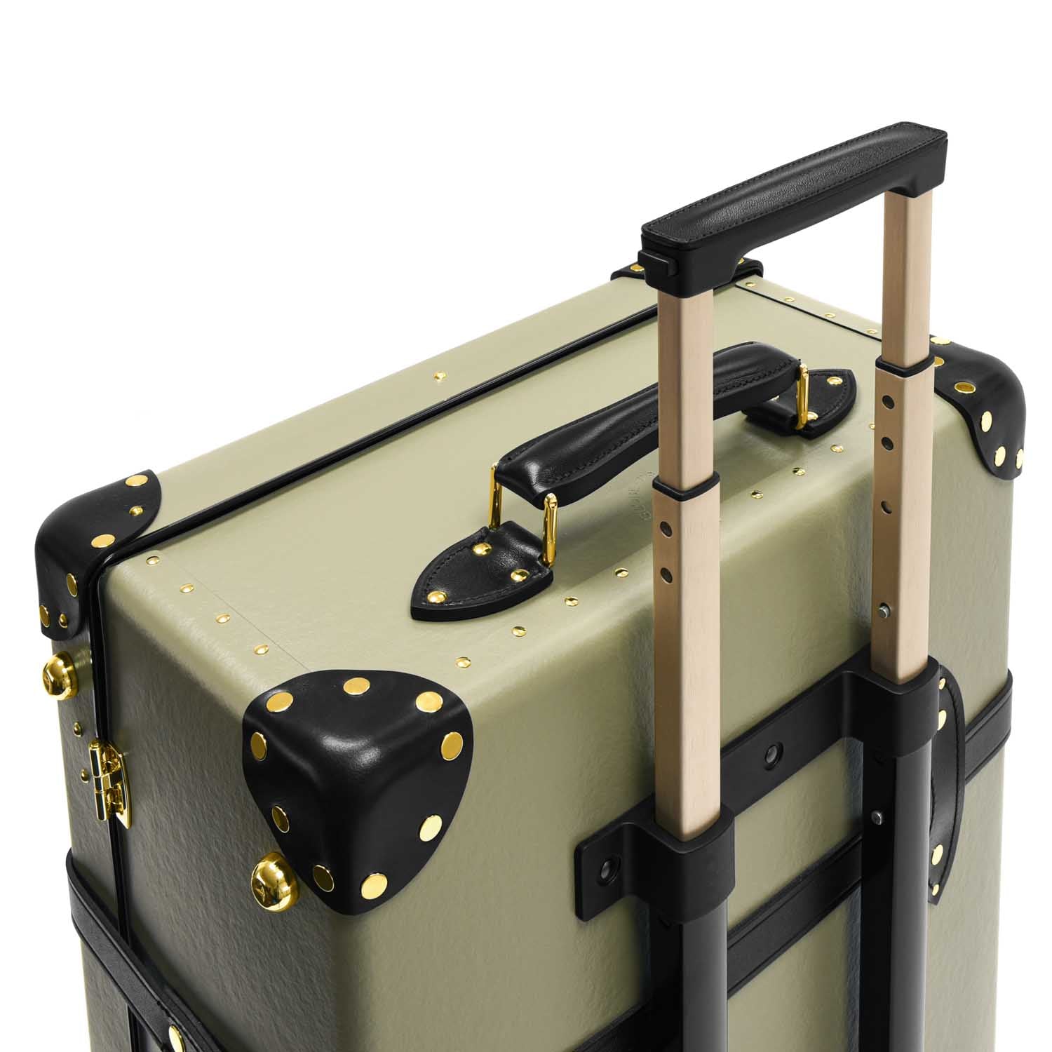 Centenary · Large Check-In - 2 Wheels | Olive/Black/Gold - Globe-Trotter Staging