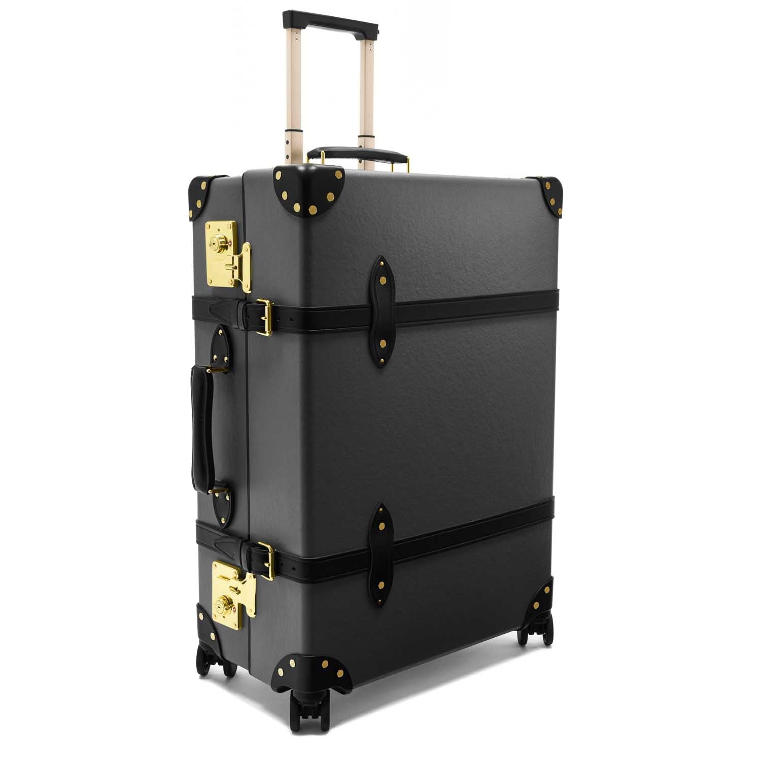 Centenary · Large Check-In - 4 Wheels | Charcoal/Black/Gold - Globe-Trotter Staging