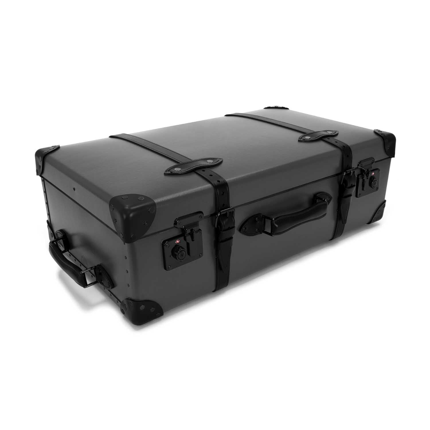 Centenary · Large Suitcase - 2 Wheels | Charcoal/Black/Black - Globe-Trotter Staging