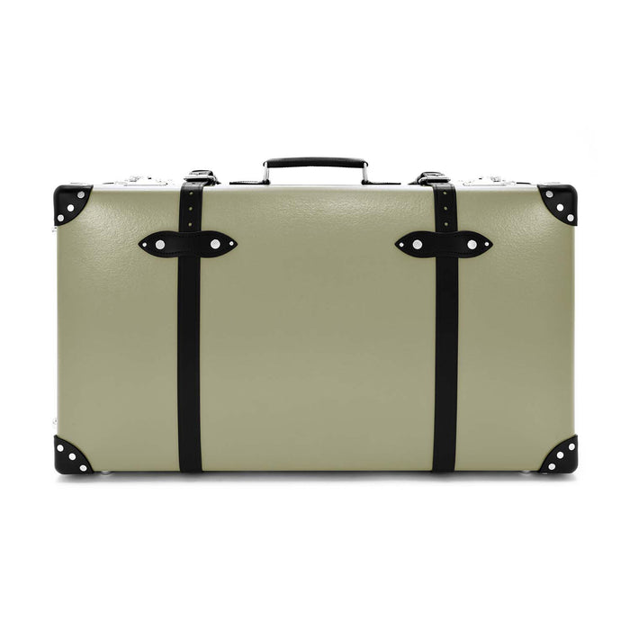 Centenary · Large Suitcase - 2 Wheels | Olive/Black/Chrome - Globe-Trotter Staging