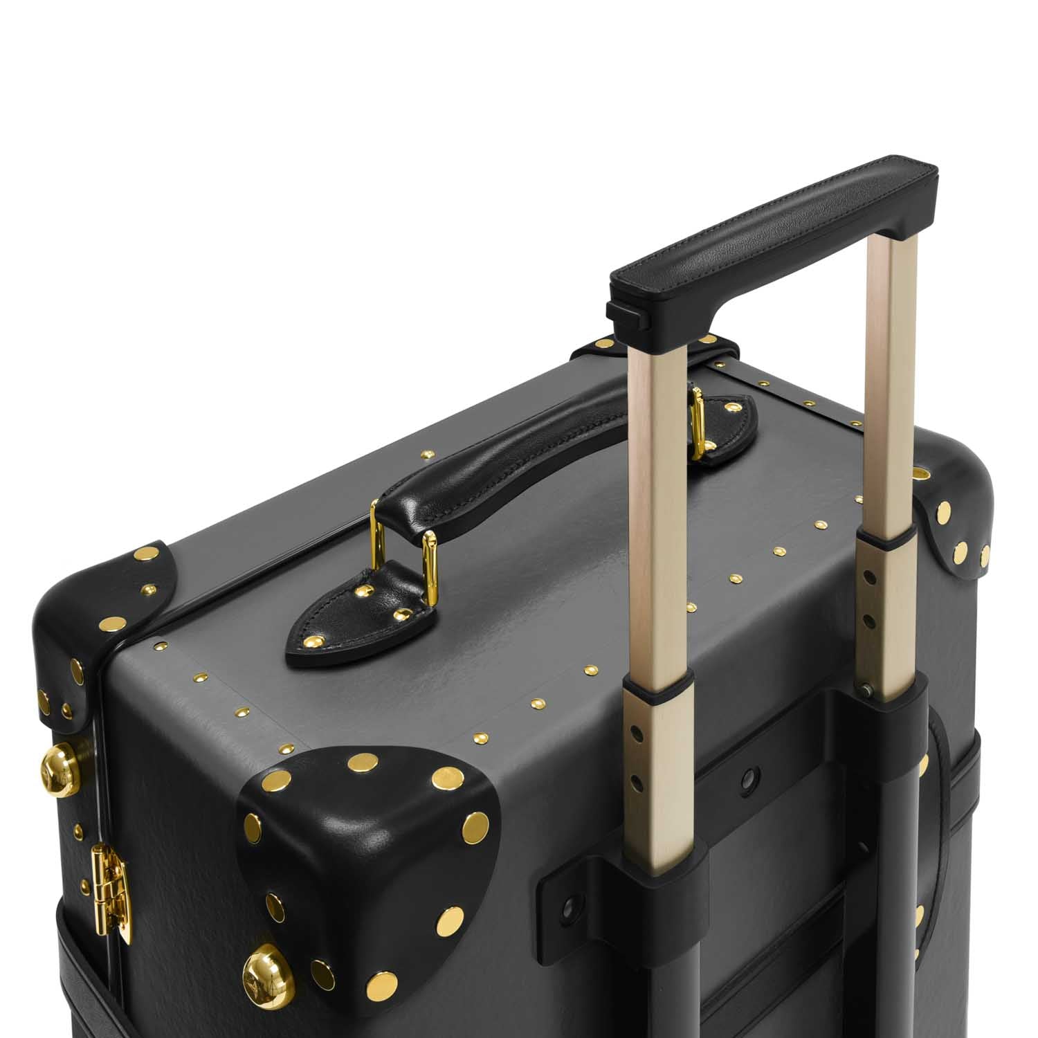 Centenary · Medium Check-In - 2 Wheels | Charcoal/Black/Gold - Globe-Trotter Staging