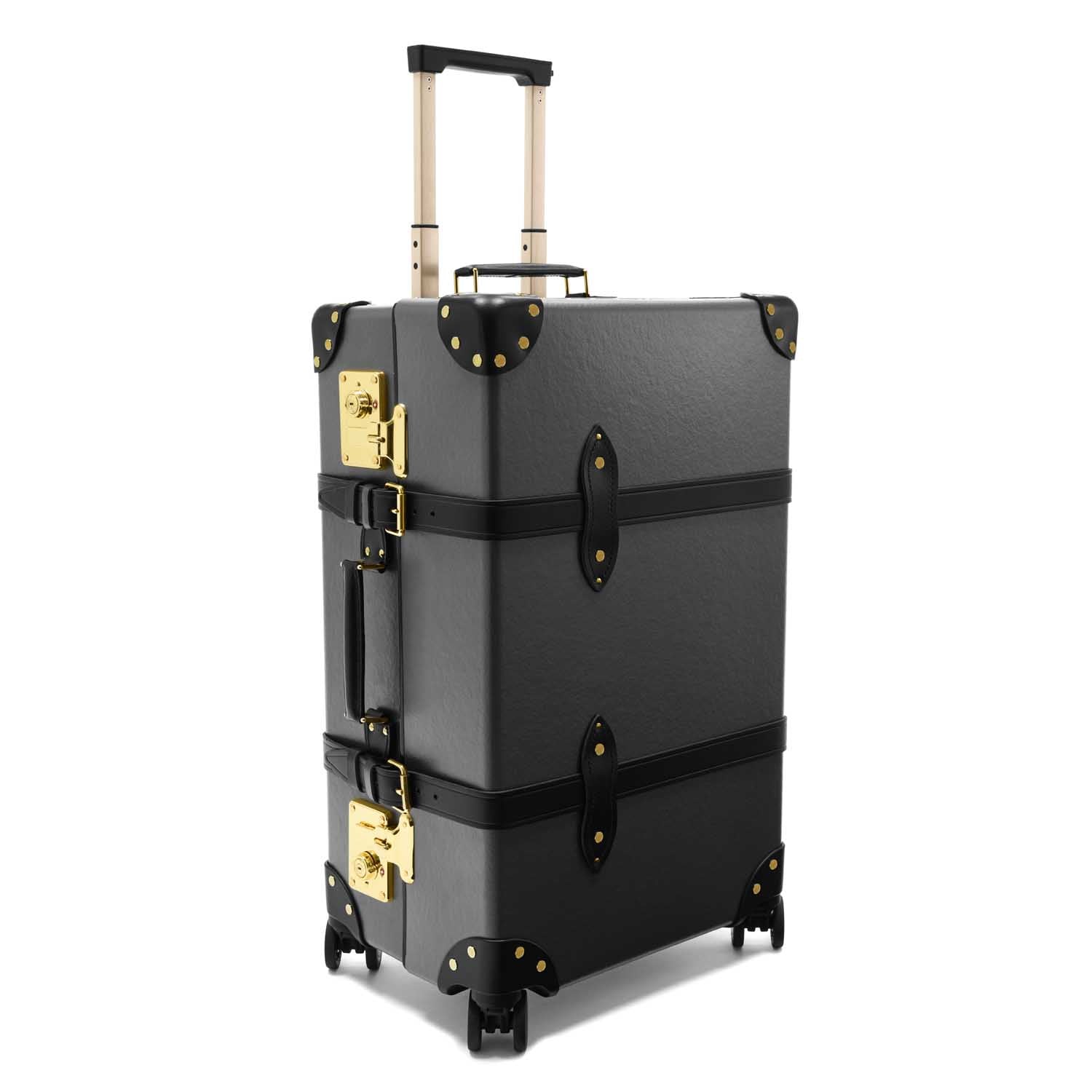 Centenary · Medium Check-In - 4 Wheels | Charcoal/Black/Gold - Globe-Trotter Staging