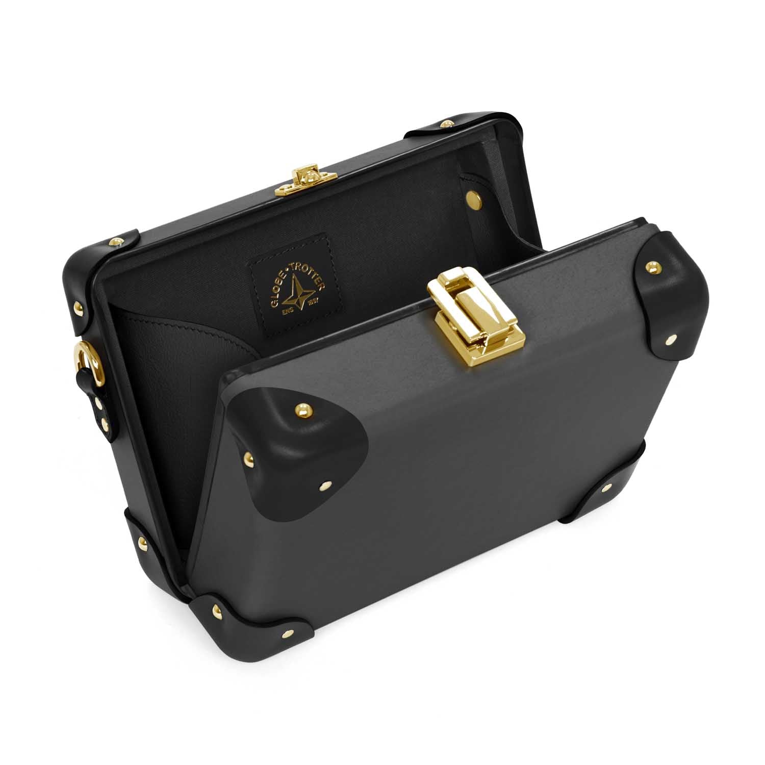 Centenary · Miniature Case | Charcoal/Black/Gold - Globe-Trotter Staging