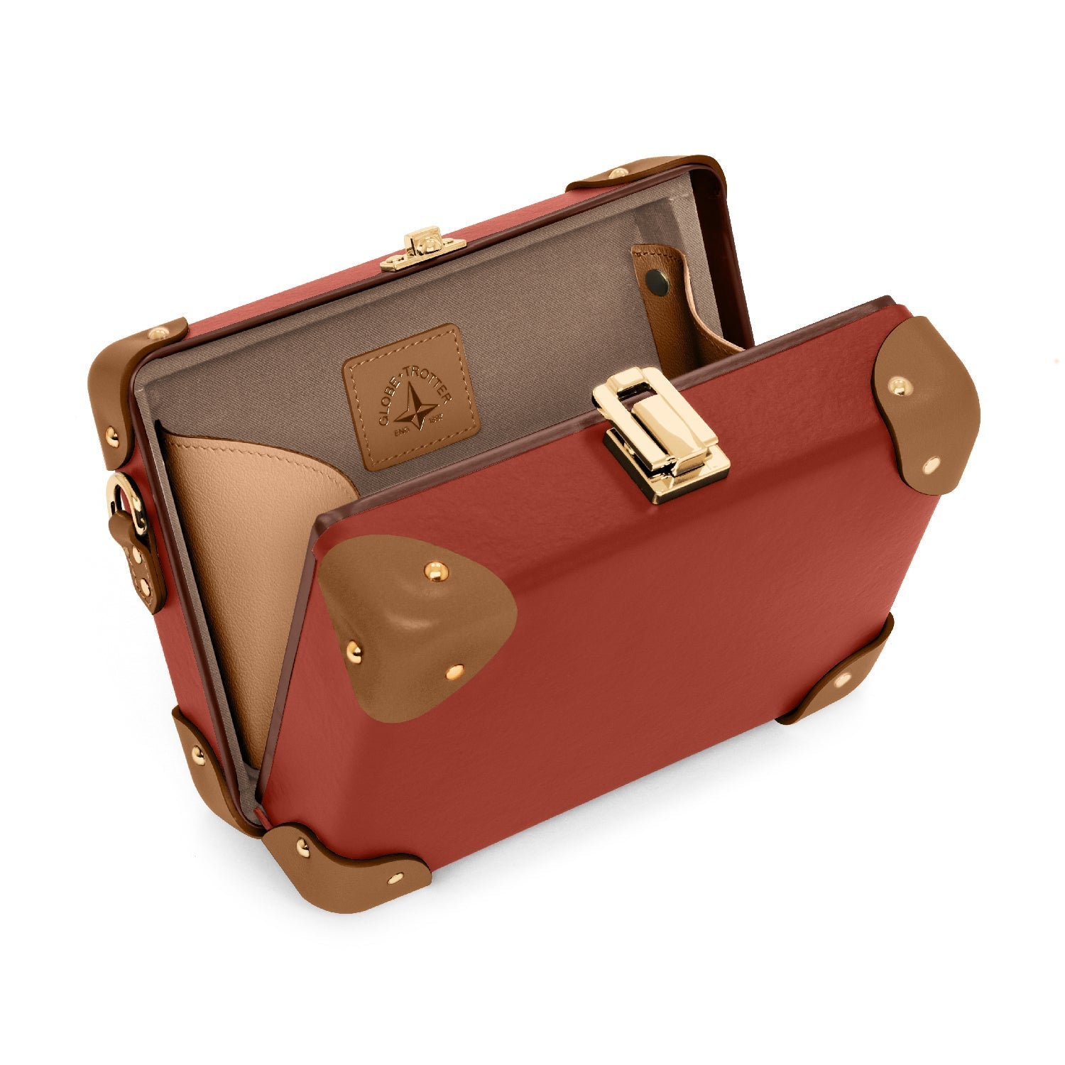 Centenary · Miniature Case | Red/Caramel - Globe-Trotter Staging