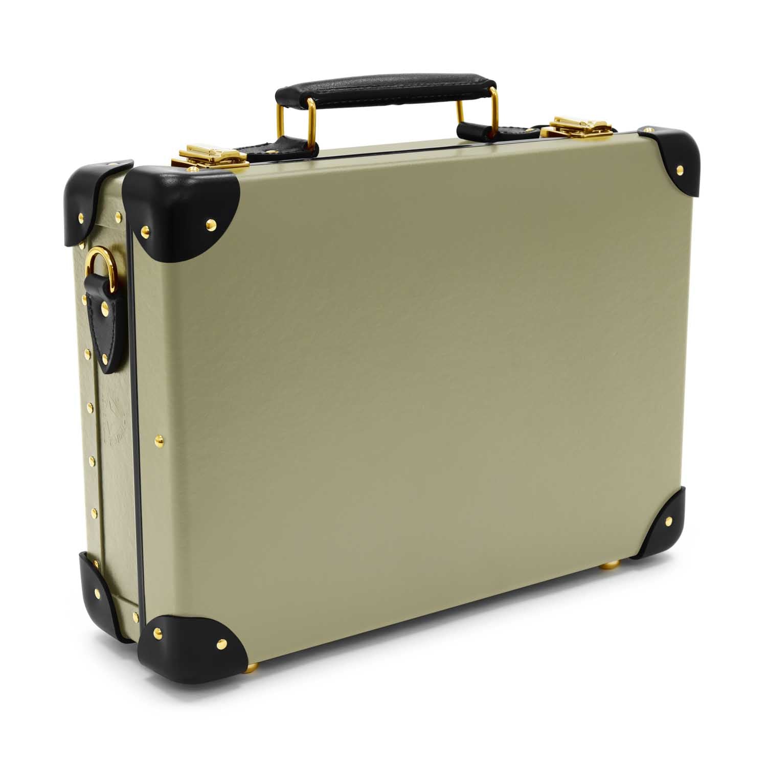 Centenary · Small Attaché | Olive/Black/Gold - Globe-Trotter Staging