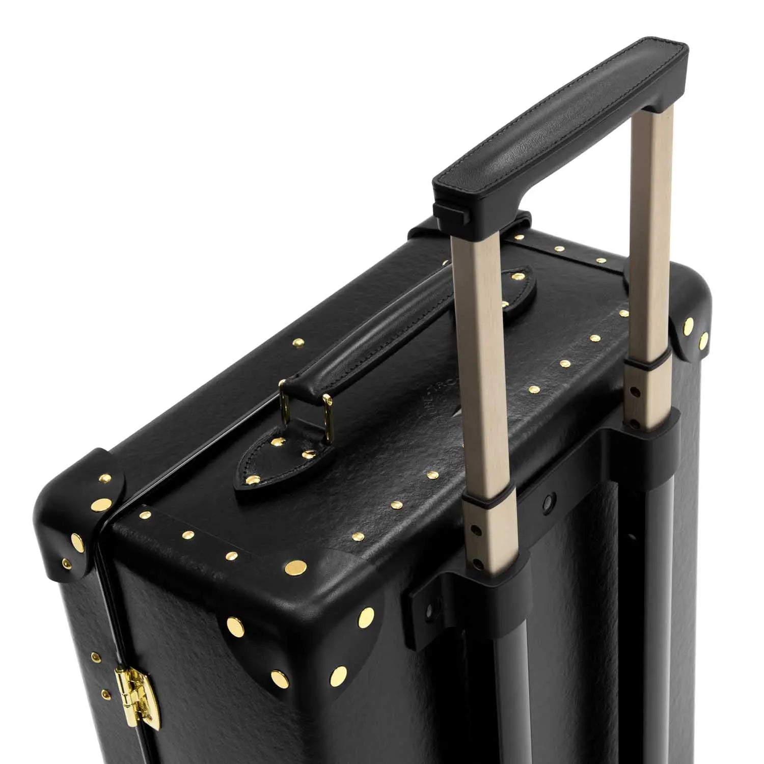 Centenary · Small Carry-On - 2 Wheels | Black/Black/Gold/Gold - Globe-Trotter Staging