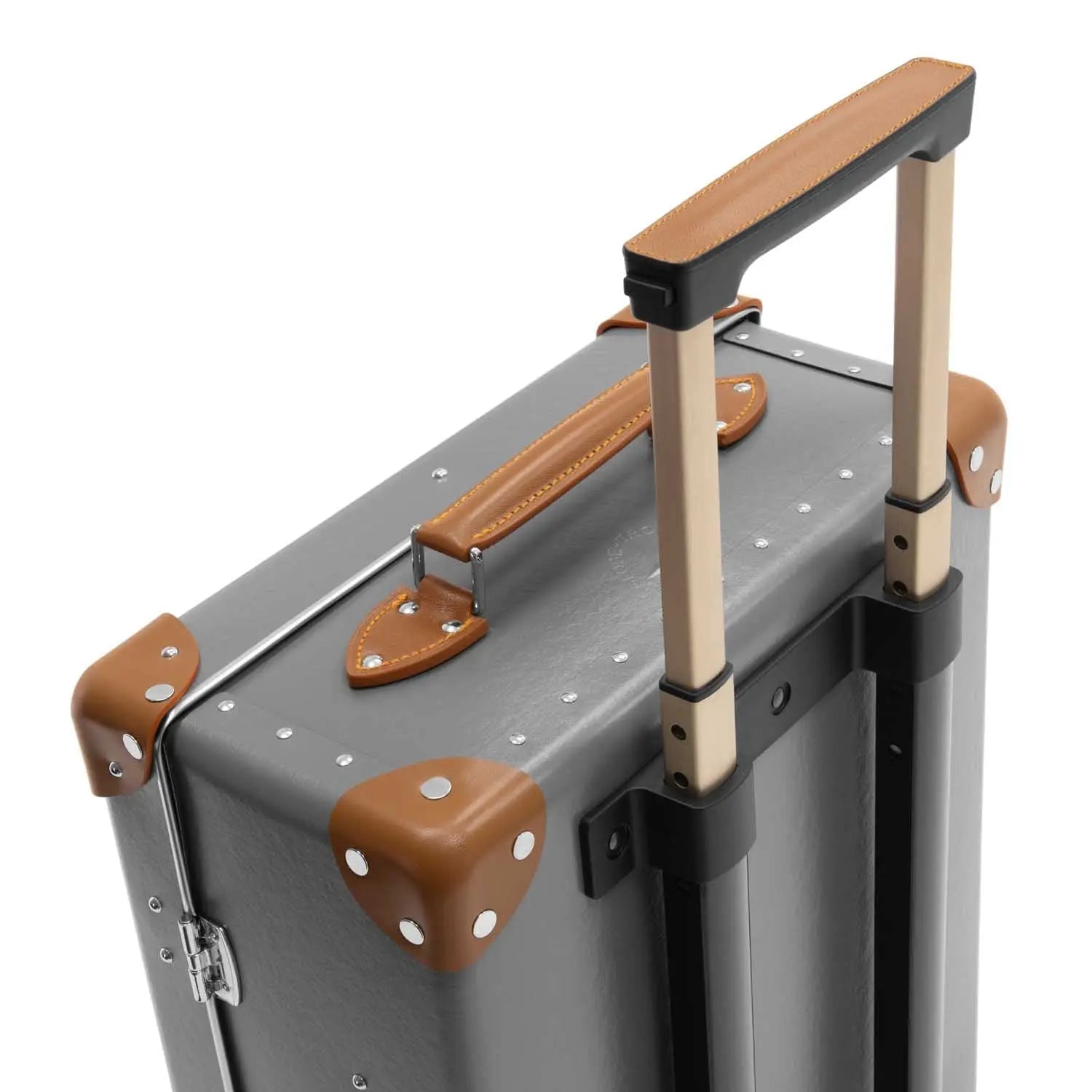 Centenary · Small Carry-On - 2 Wheels | Grey/Caramel/Chrome - Globe-Trotter Staging