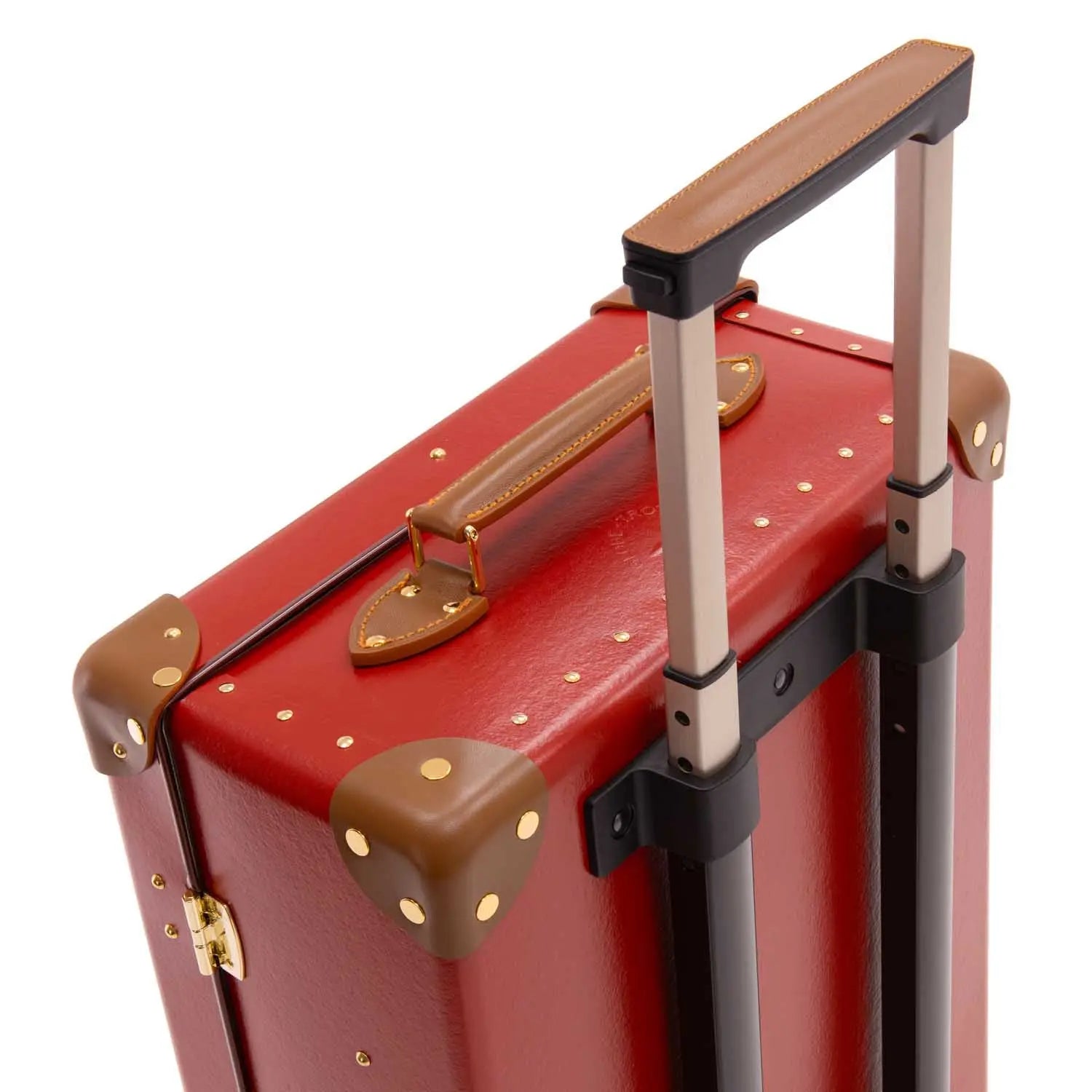 Centenary · Small Carry-On - 2 Wheels | Red/Caramel/Gold - Globe-Trotter Staging