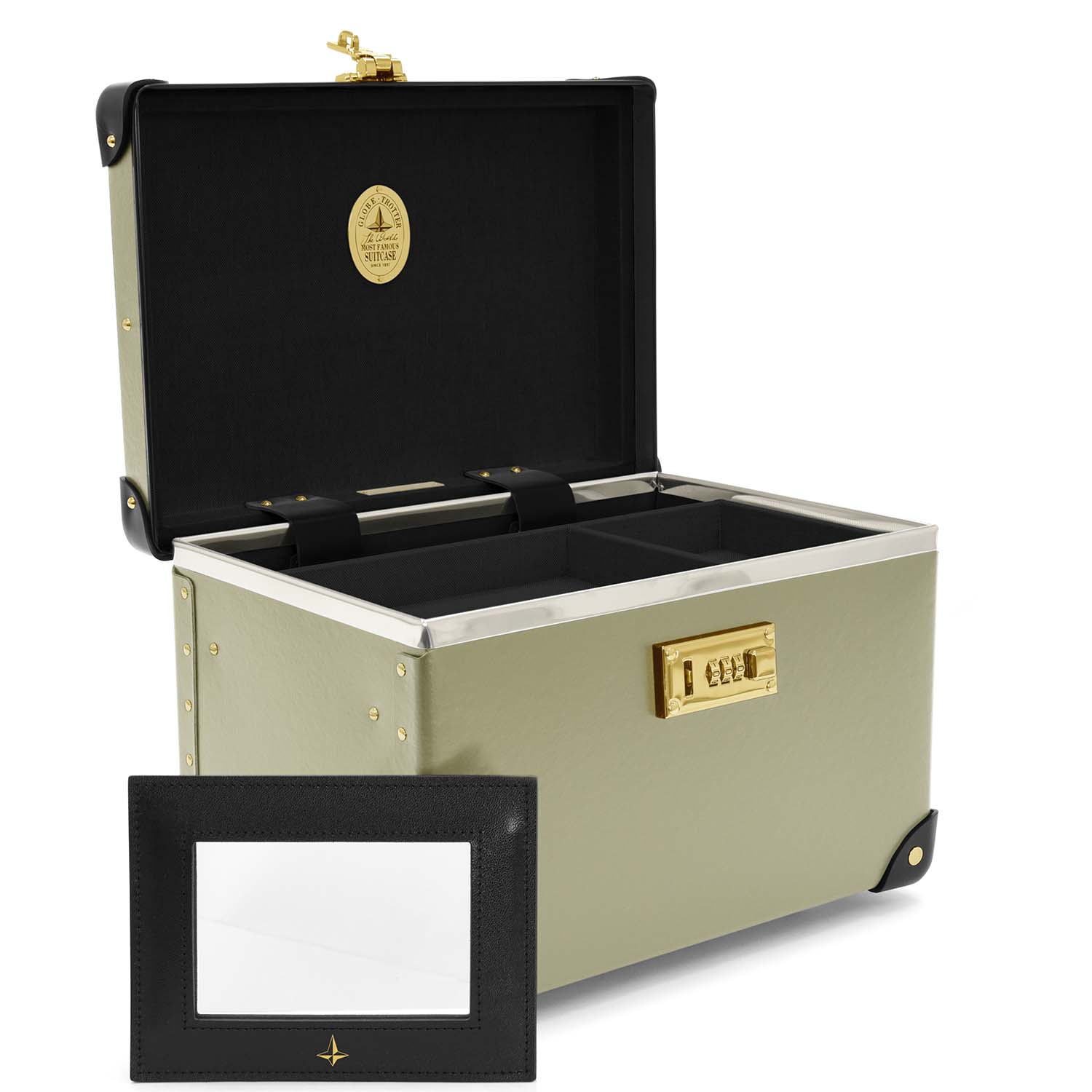 Centenary · Vanity Case | Olive/Black/Gold - Globe-Trotter Staging