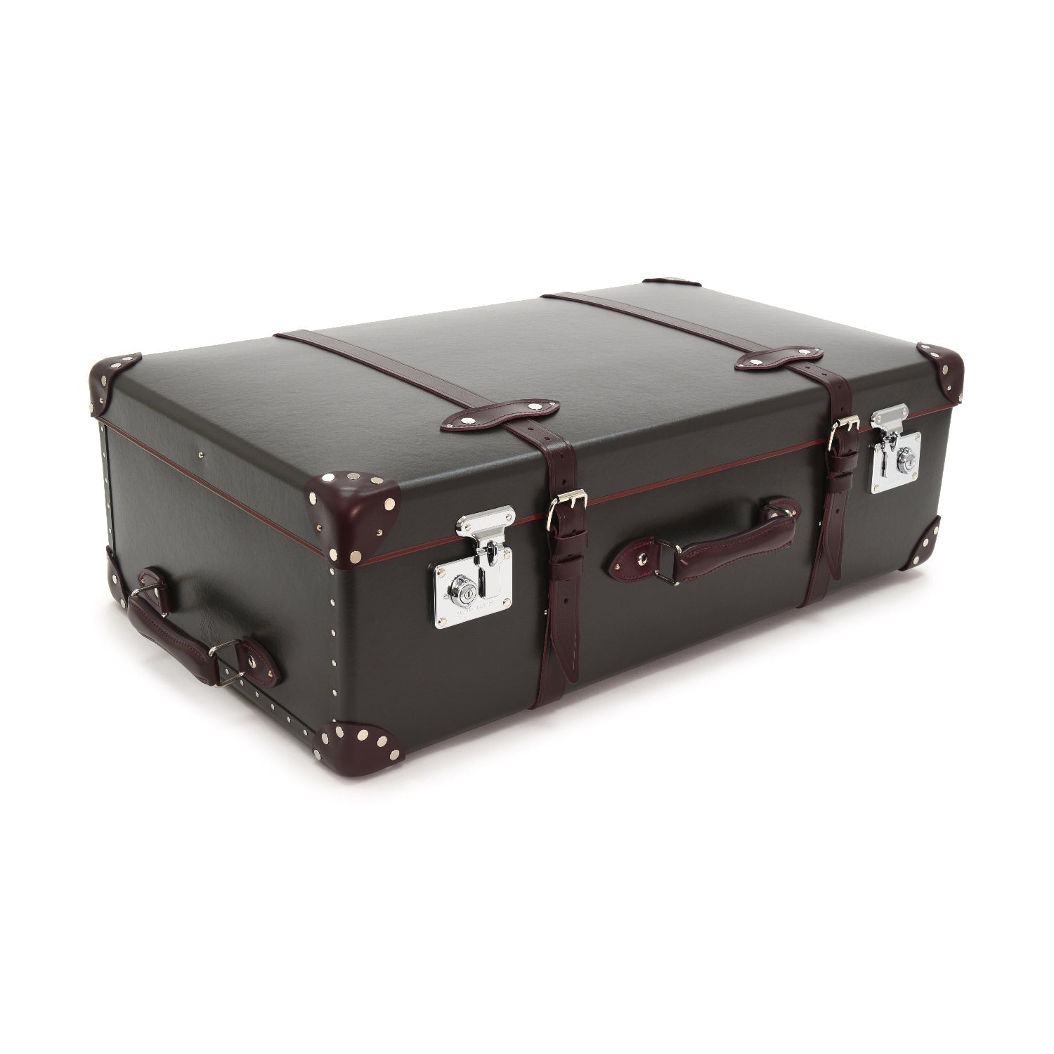 Centenary · XL Suitcase | Brown/Burgundy - Globe-Trotter Staging