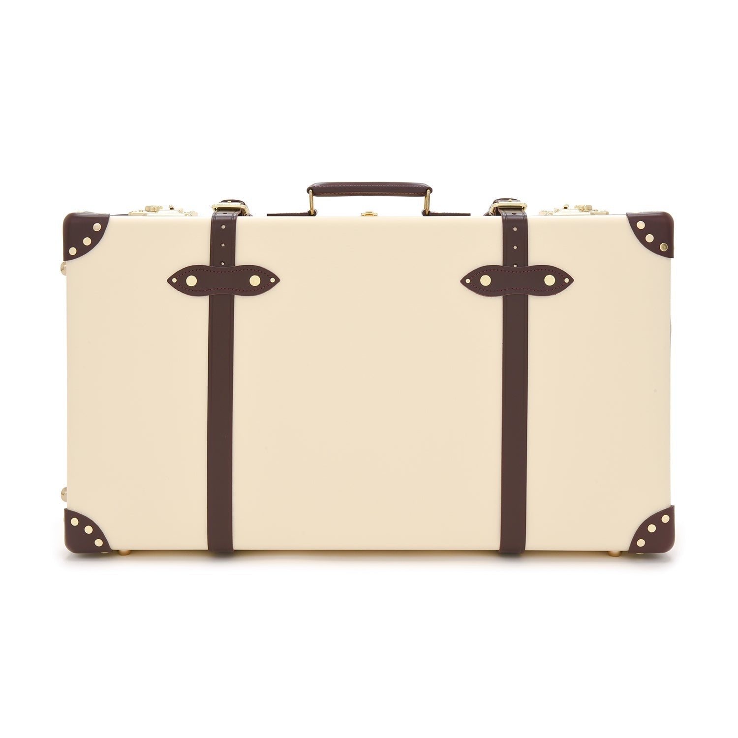 Chelsea Garden · Large Suitcase | Ivory/Burgundy - Globe-Trotter Staging