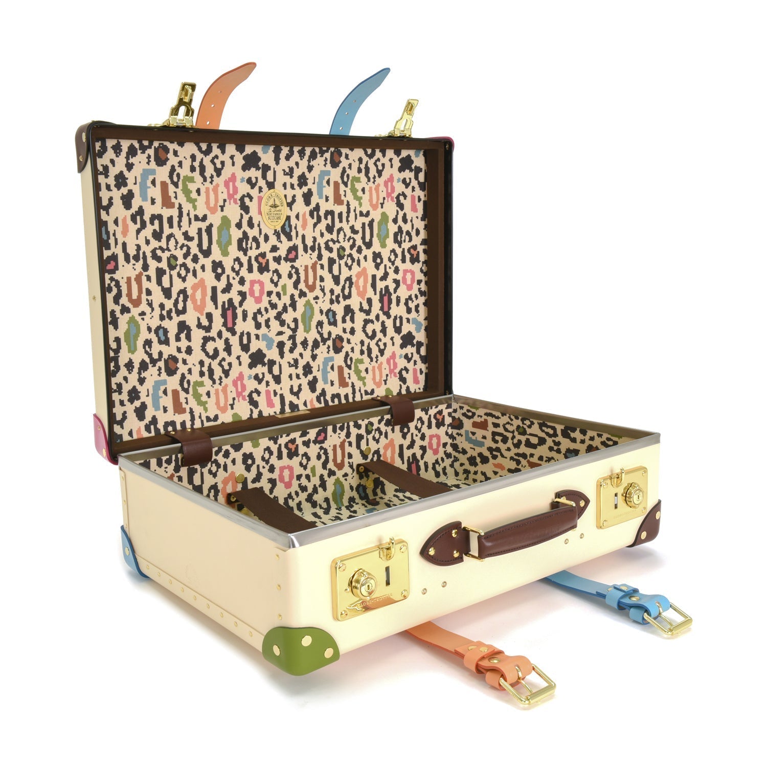 GOLF le FLEUR* · Suitcase | Ivory/Multi - Globe-Trotter Staging
