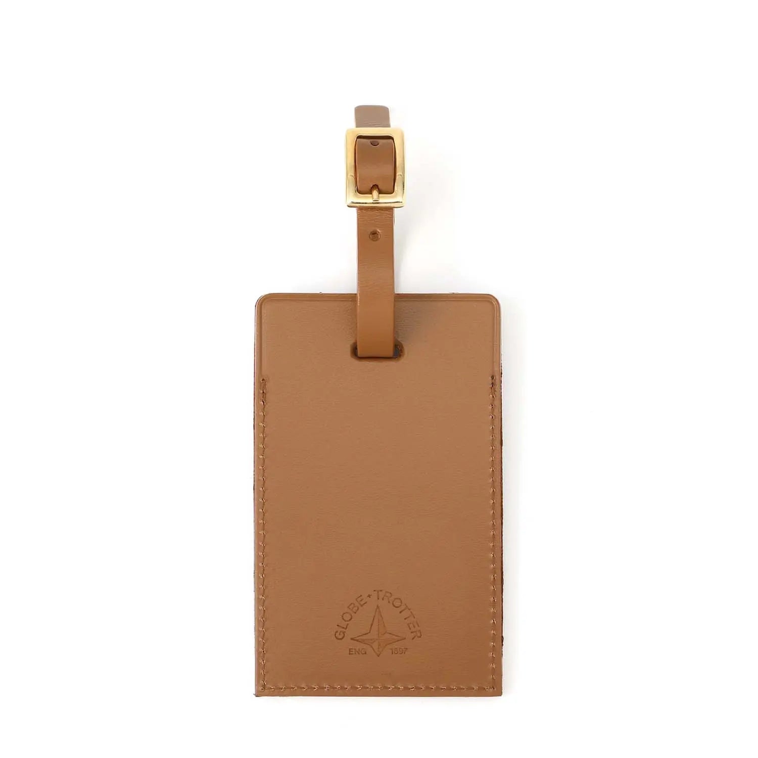 Luggage Tag | Caramel/Brass - Globe-Trotter Staging