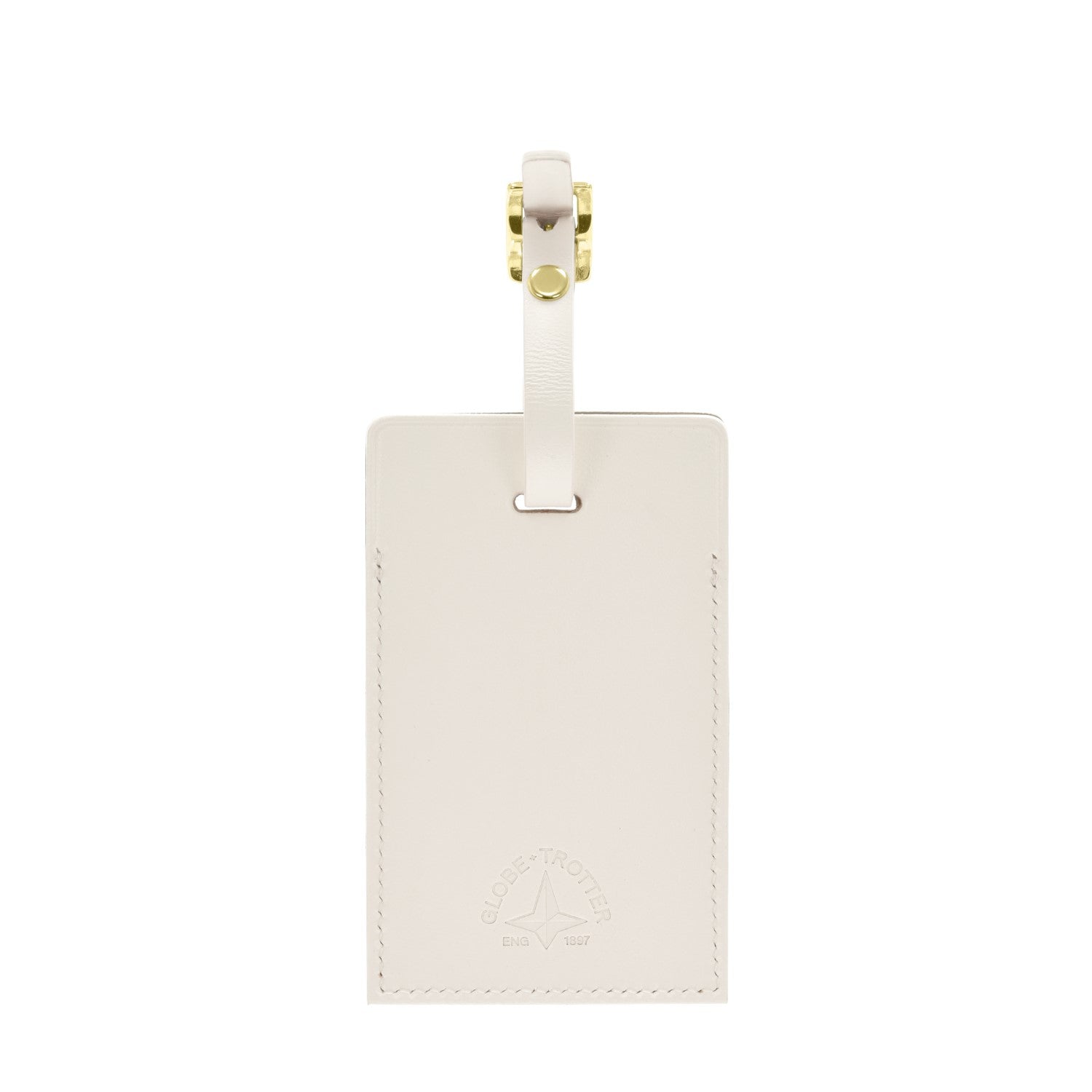 Luggage Tag | Ivory/Brass - Globe-Trotter Staging