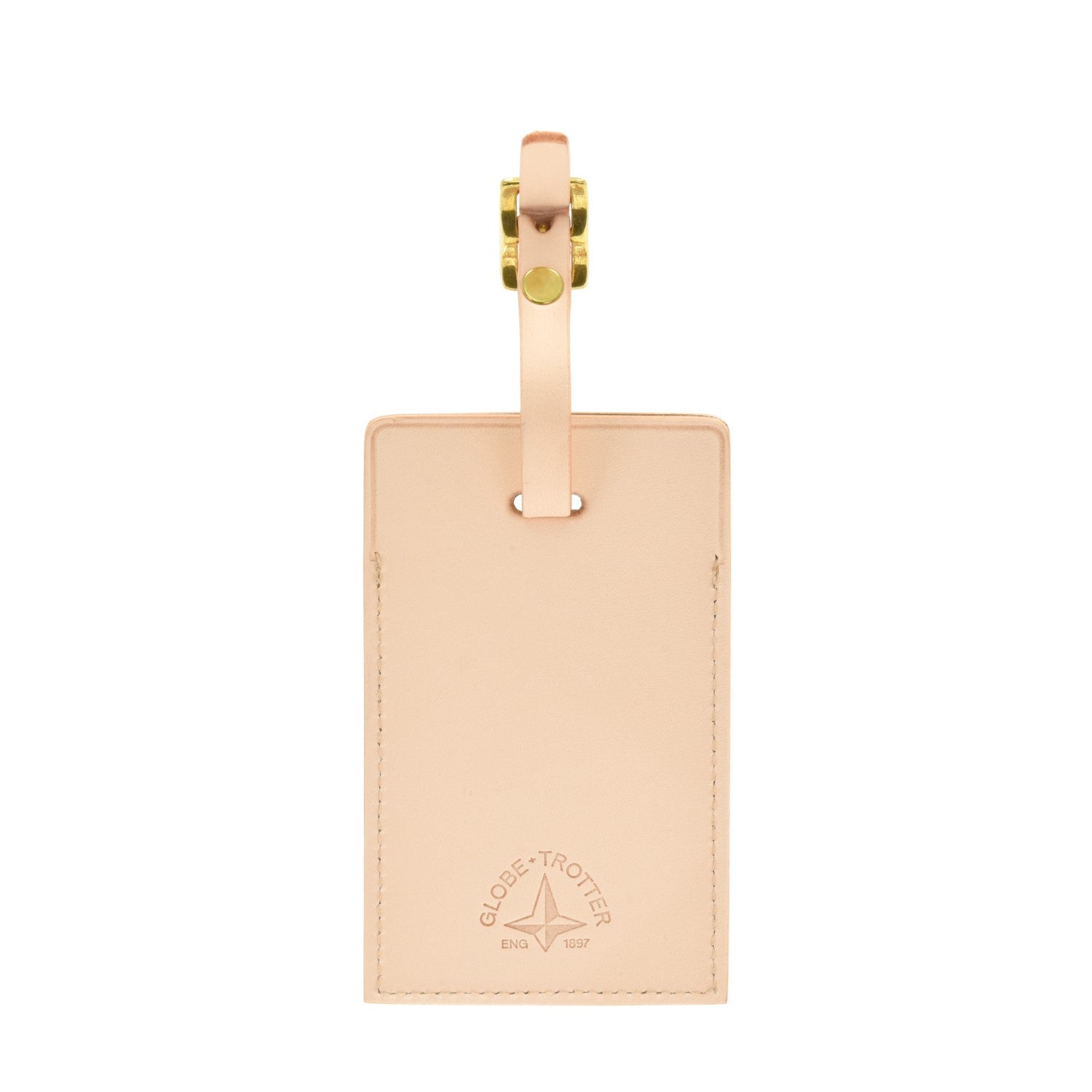 Luggage Tag | Natural/Brass - Globe-Trotter Staging