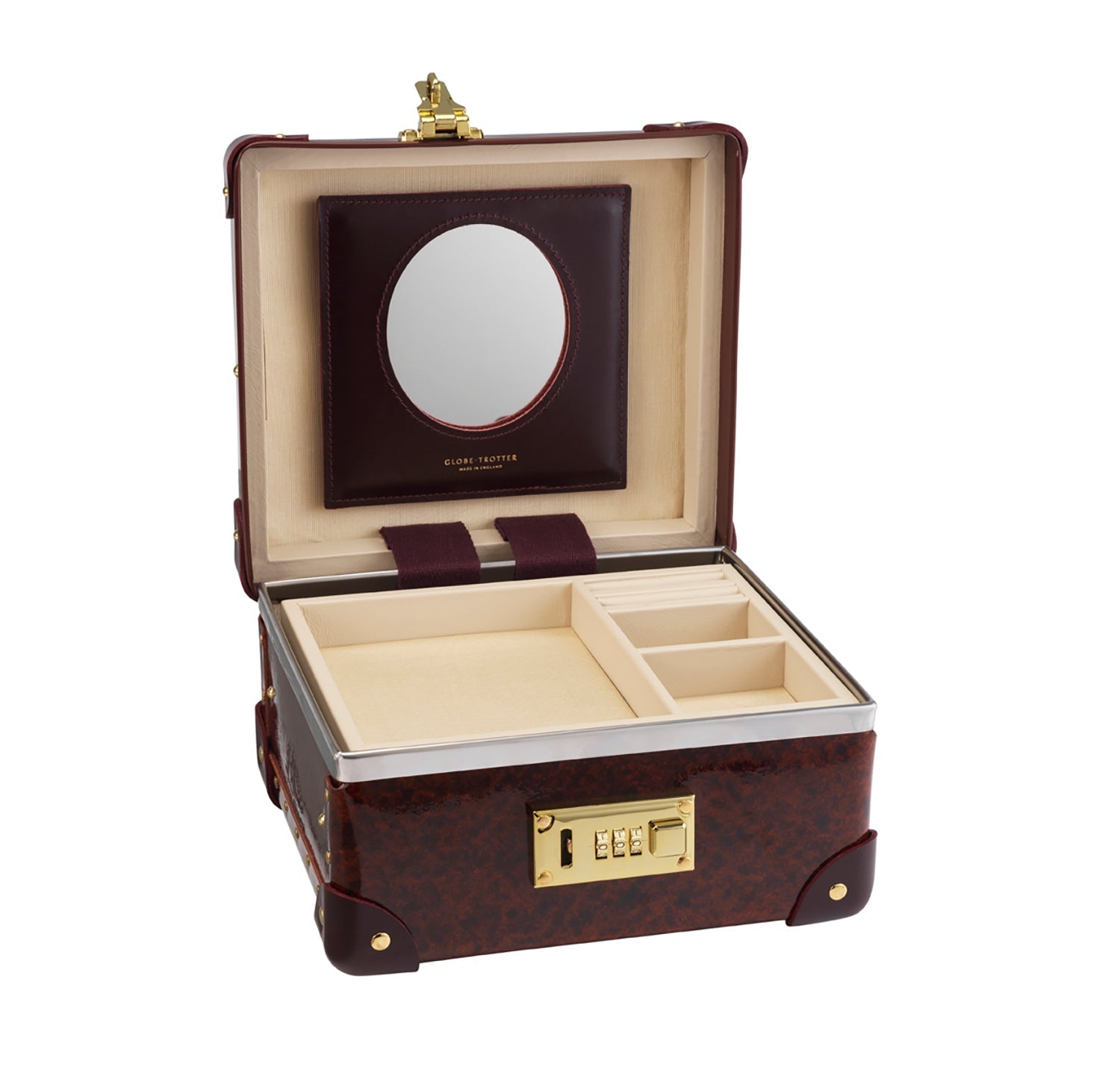 Orient · Jewellery Case | Urushi/Burgundy - Globe-Trotter Staging