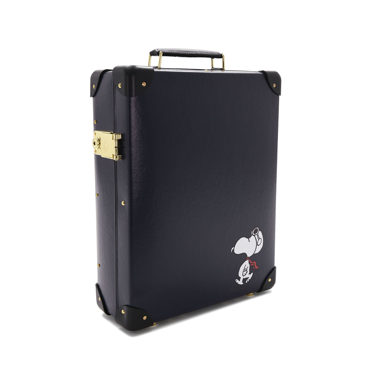PEANUTS · 12-Slot Watch Case | Navy/Navy - Globe-Trotter Staging