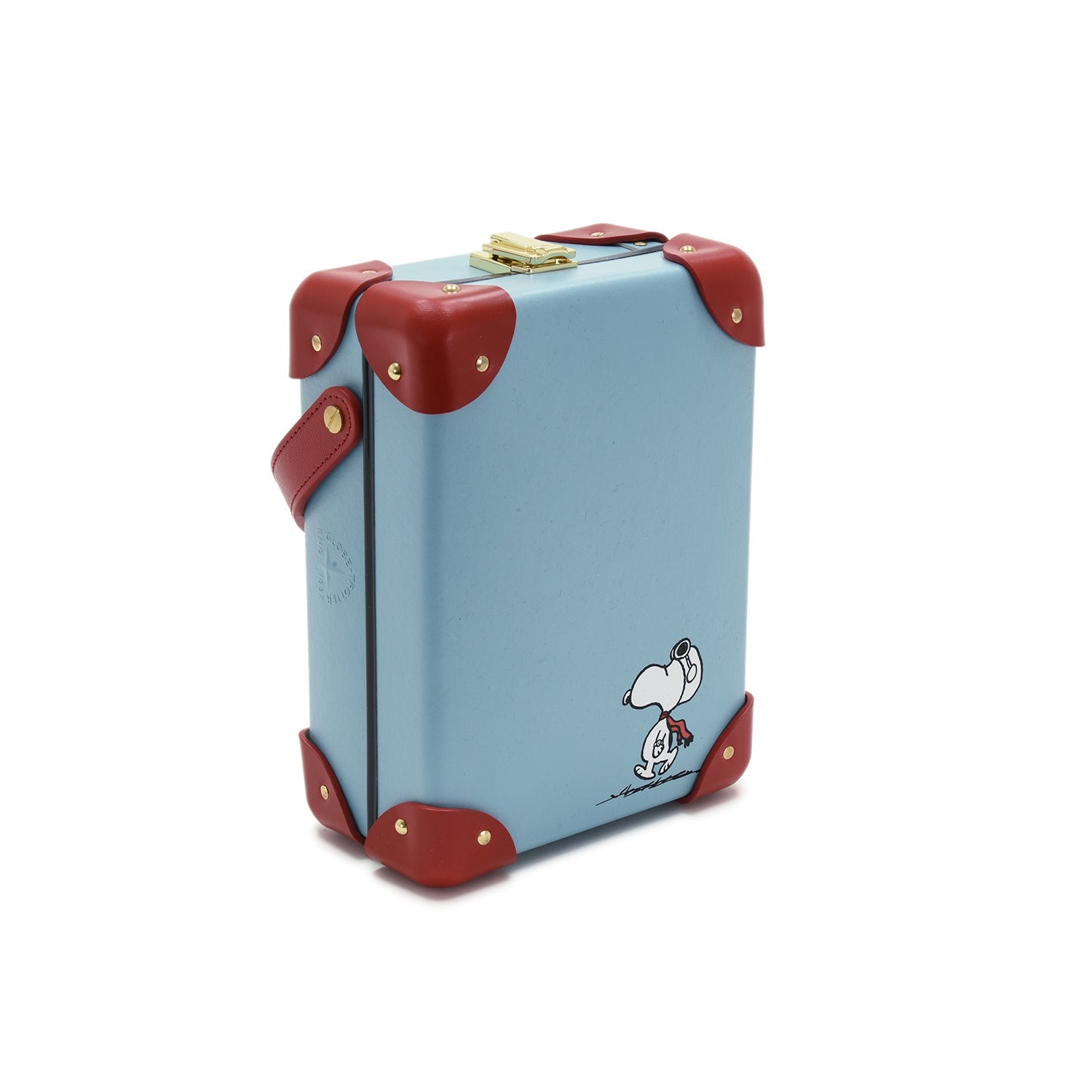PEANUTS · 3-Slot Watch Case | Linus Blue/Red - Globe-Trotter Staging