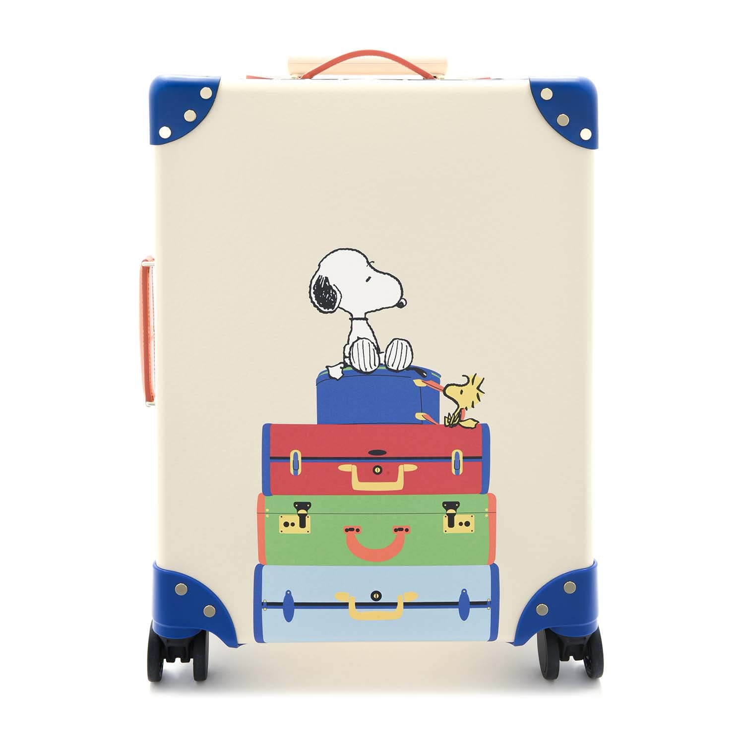PEANUTS · Carry-On - 4 Wheels | Ivory/Blue - Globe-Trotter Staging