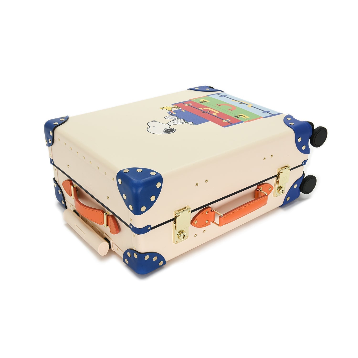 PEANUTS · Carry-On - 4 Wheels | Ivory/Blue - Globe-Trotter Staging