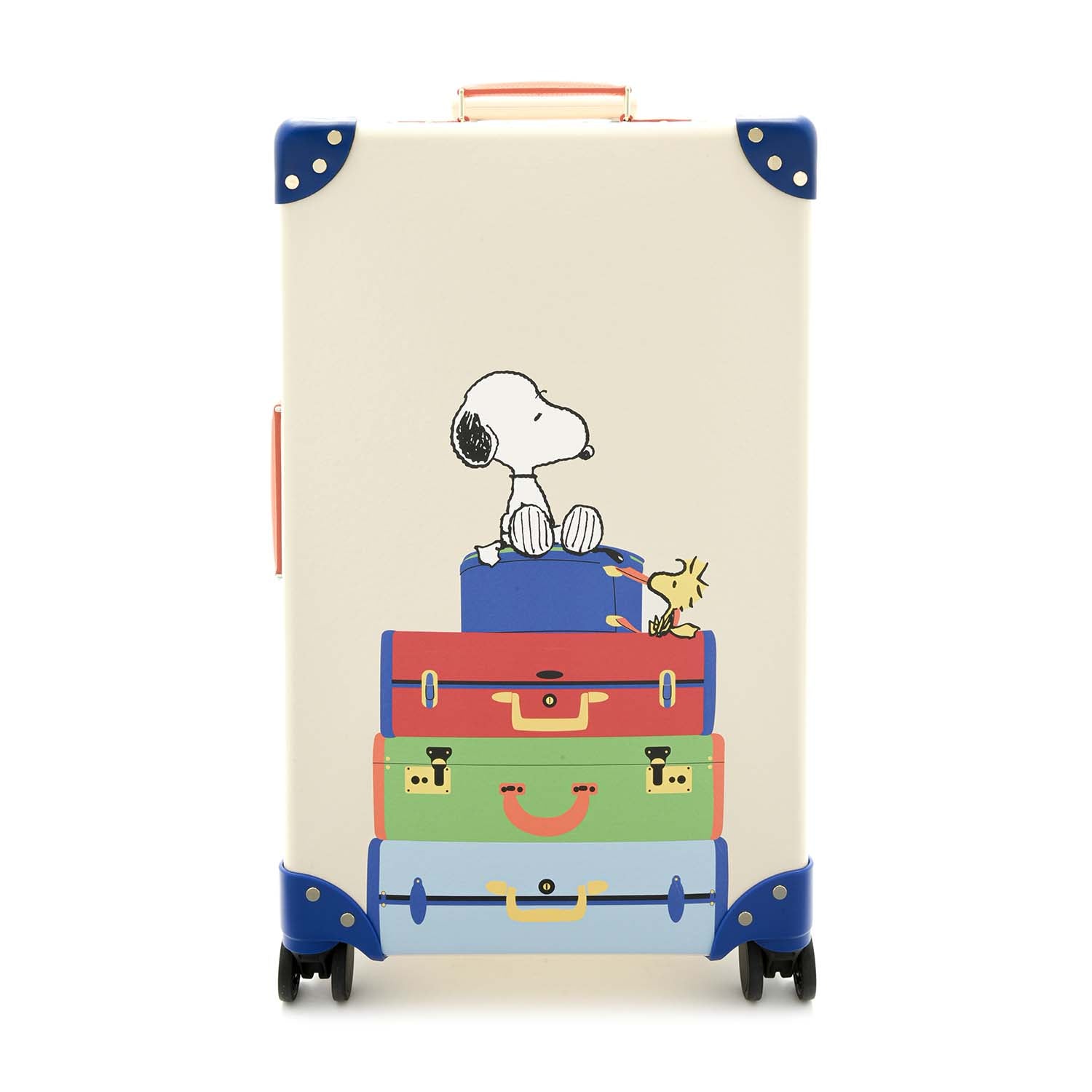 PEANUTS · Medium Check-In - 4 Wheels | Ivory/Blue - Globe-Trotter Staging