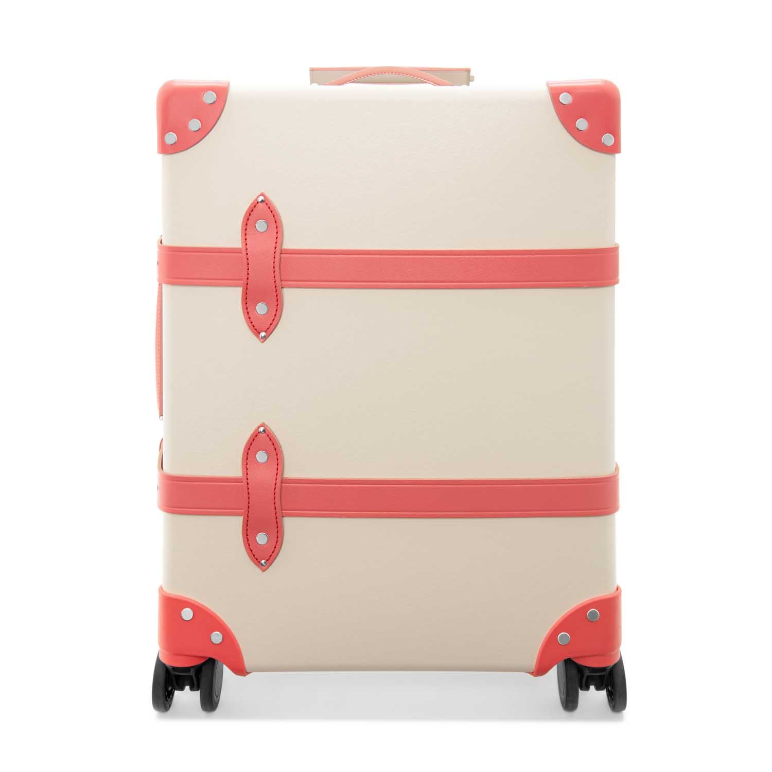 Pop Colour · Carry-On - 4 Wheels | Ivory/Flamingo/Chrome - Globe-Trotter Staging