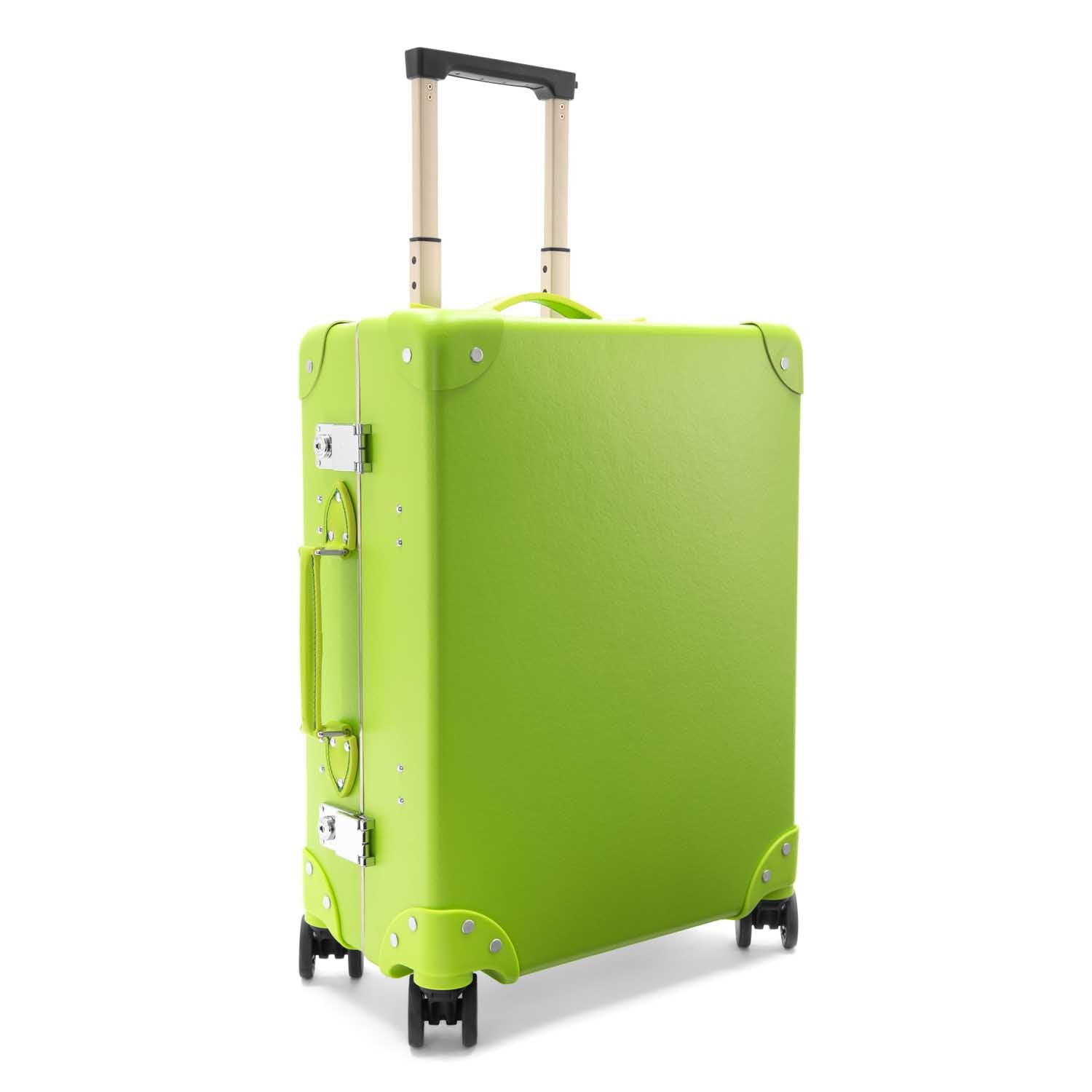 Pop Colour · Carry-On - 4 Wheels | Parrot Green/Parrot Green/Chrome - Globe-Trotter Staging