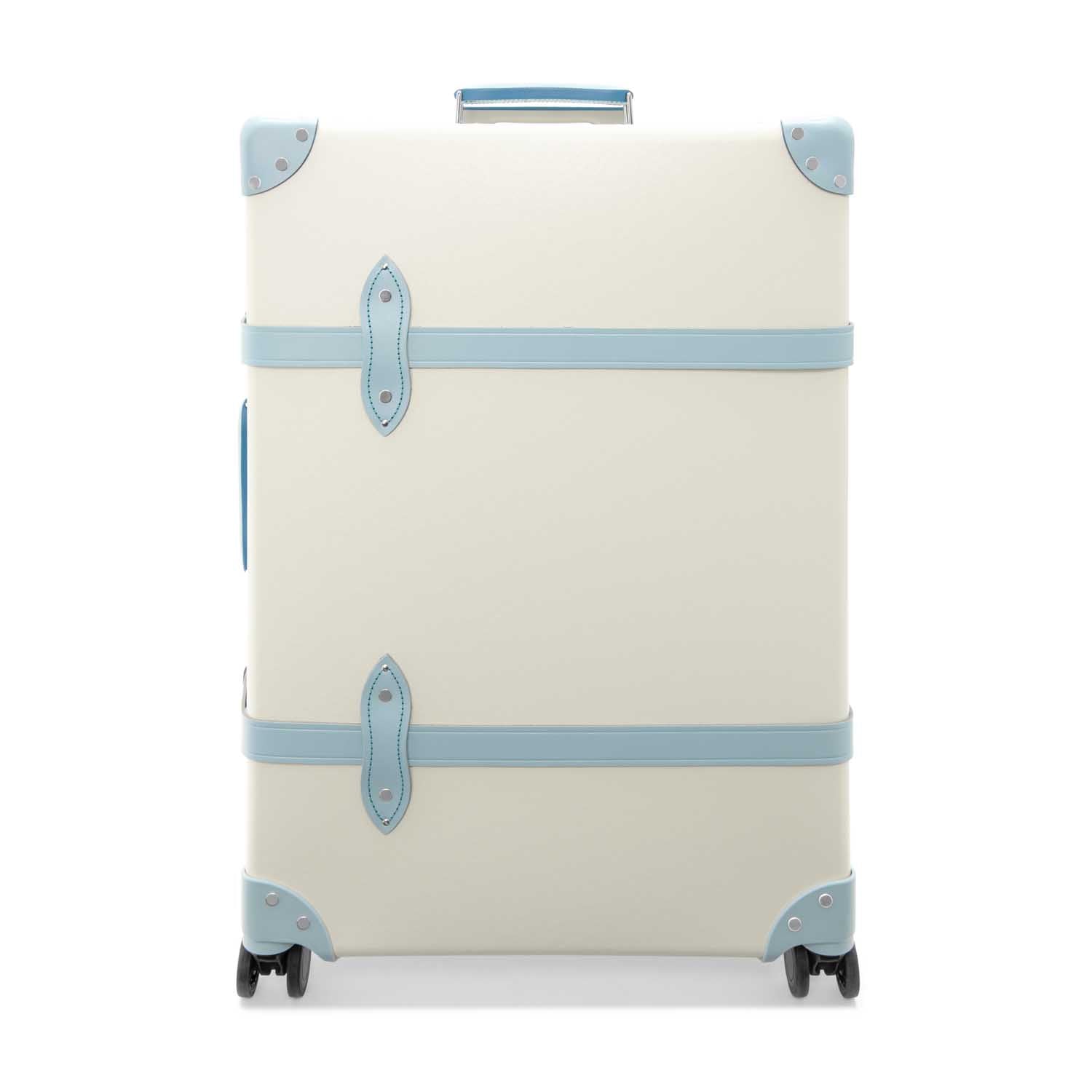 Pop Colour · Large Check-In - 4 Wheels | Ivory/Pastel Blue/Chrome - Globe-Trotter Staging