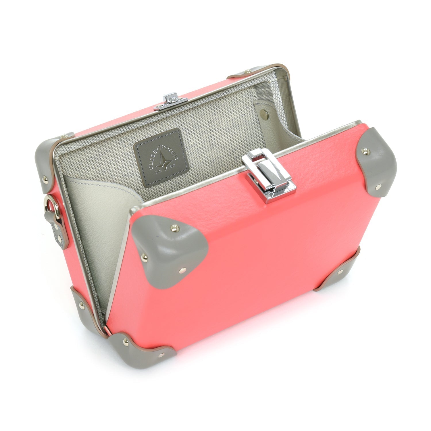 Pop · Miniature Case | Flamingo/Steel - Globe-Trotter Staging