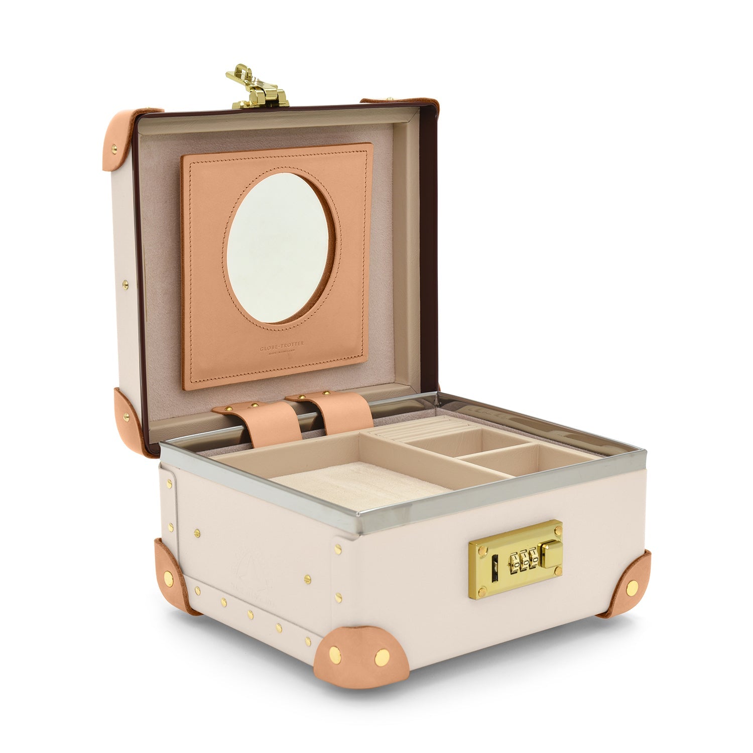 Safari · Jewellery Case | Ivory/Natural - Globe-Trotter Staging