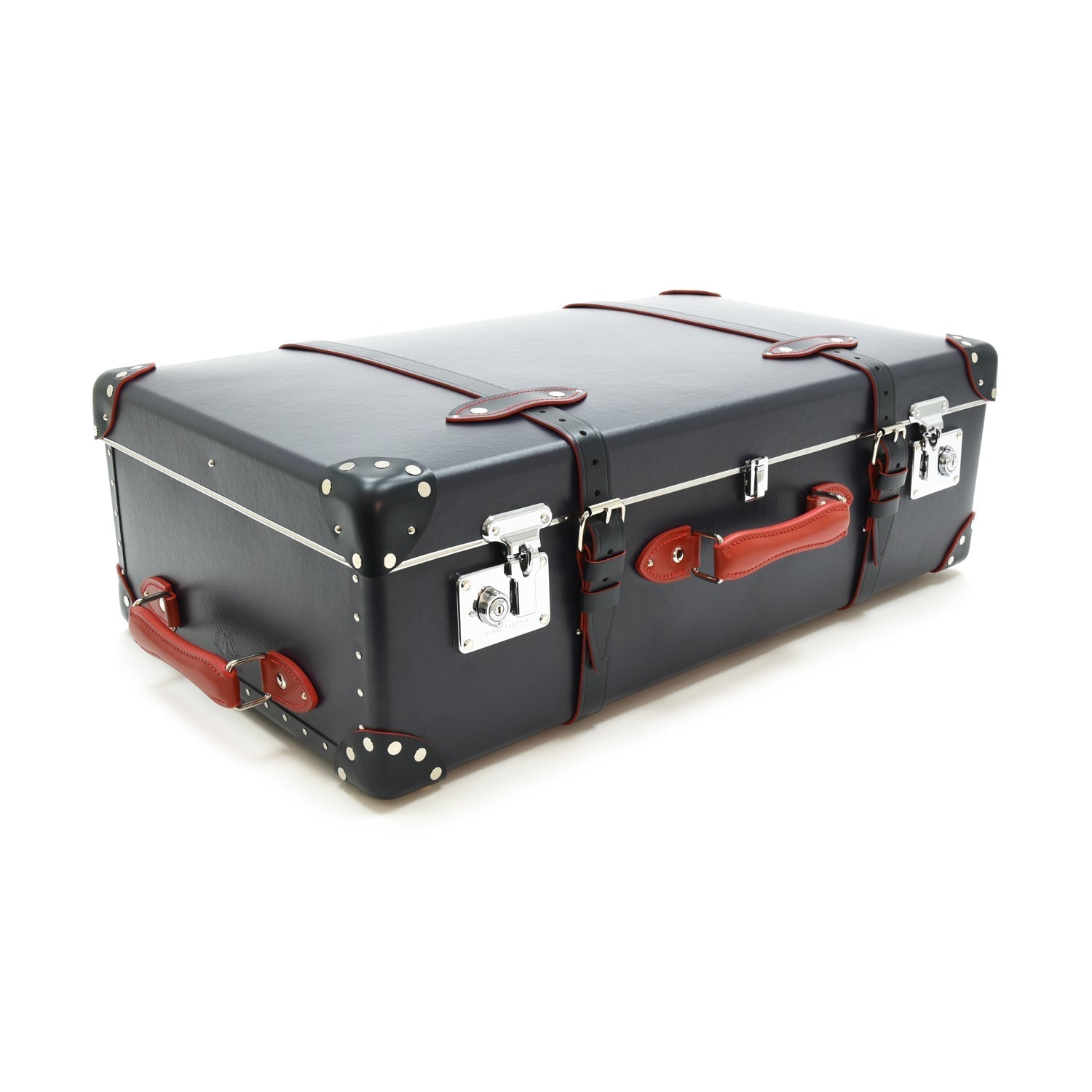 St. Moritz · Large Suitcase | Navy/Navy - Globe-Trotter Staging
